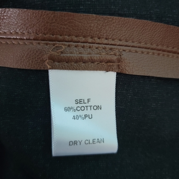 Soprano Caramel Faux Leather Tiered Mini Skirt Women's Sz L Fall Y2K - Picture 8 of 10